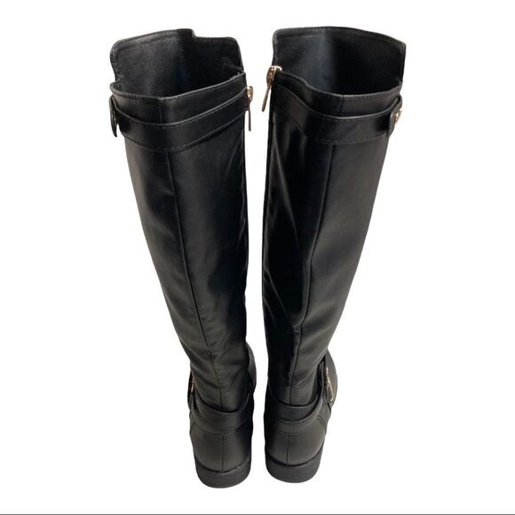 MONTANA BAMBOO, 17”,Side Zip Black Riding Boots,6‎ - Picture 2 of 14